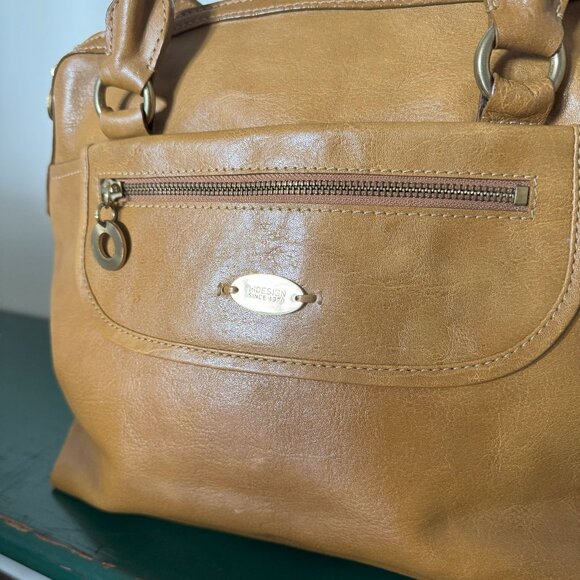 Beautiful Mustard Leather Handbag - Picture 3 of 14